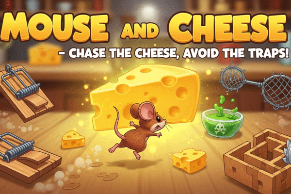 Mouse and Cheese – Chase the Cheese, Avoid the Traps!